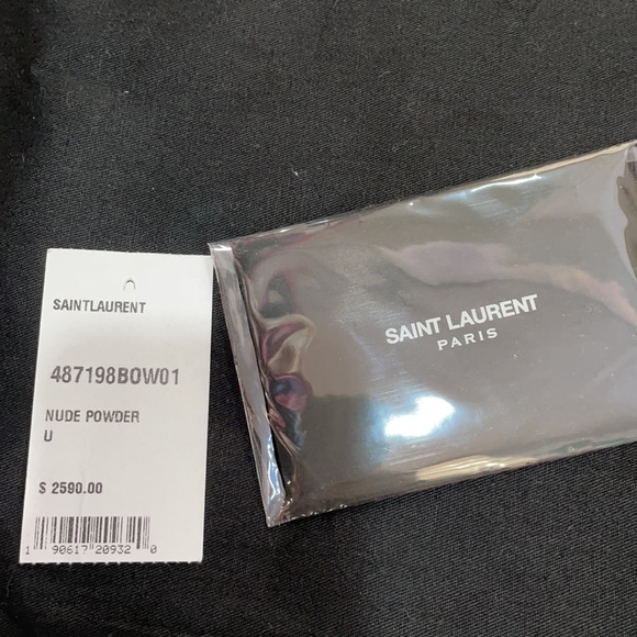 YSL Large Monogram Matelasse Shoulder Bag Nude Powder - Picture 14 of 16